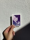 ACEO Original Hand Painted Acrylic Fine Art Miniature | Moon Kitty | fantasy cat — photo 5