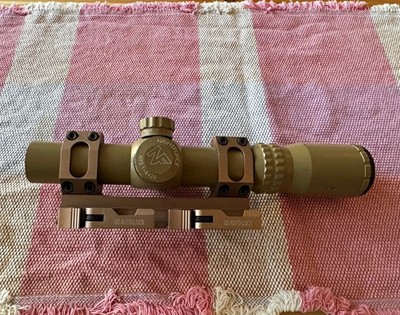 Tan Variable Rifle Scope Illuminated, Picatinny Rail