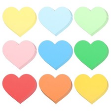 108Pcs Colorful Heart Paper Cutouts Bulletin Board Cutouts Decor