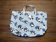 Gucci Small  Preloved Umbrella Print Tote Canvas Tote Bag Women Blue Designer