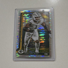 Topps Chrome Hologram #77 Micah Parsons Green Bay Packers NFL Football Card