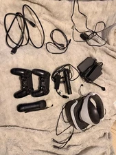 Playstation VR bundle ZVR2, white, no box, used condition. Everything works.