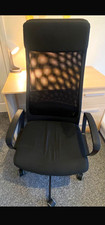 IKEA MARKUS High Back Office Chair Dark Grey, Lumbar Support, Swivel Arms