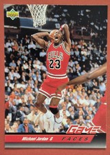 1992-93 Upper Deck Game Faces Michael Jordan #488 Chicago Bulls