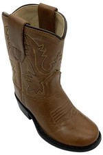 Old West Toddler's Boy 3129 Western Boots Tan