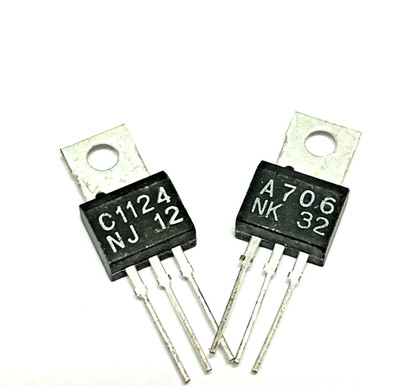 1 Pair SONY 2SA706 + 2SC1124  FREE US Shipping