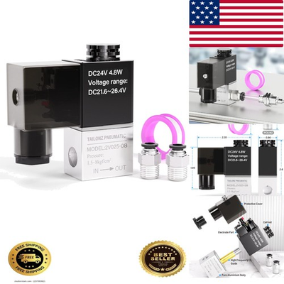 #ad 1 4 inch NPT 24V 2 Position 2 Way Normally Closed Electric Solenoid Air Valve... $28.49