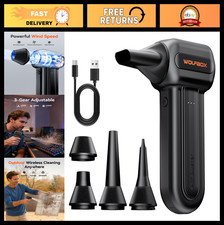 Cordless Electric Air Duster - 3-Speed Adjustable, 110,000 RPM, Rechargeable, Fa