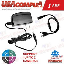 Lorex Q-See Swann Security CCTV Camera Power Adapter with 2 way Splitter 1 AMP