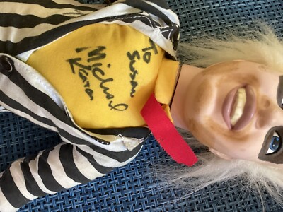 Beetlejuice Talking Doll 1989 16” Pull String Doll signed by Michael Keaton 