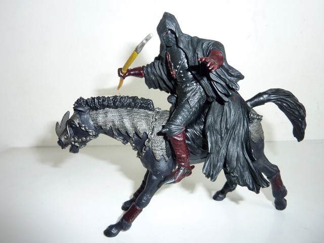 Papo 301 302 Chevalier Cavalier Noir Sans Visage Cheval Fantome Ebay
