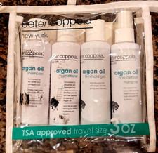 Peter Coppola Travel Size Kit. Shampoo/conditioner/gel/hairspray. 3oz Each