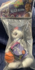 1996 McDonalds Bugs Bunny Space Jam Tune Squad Plush Toy - New in Bag