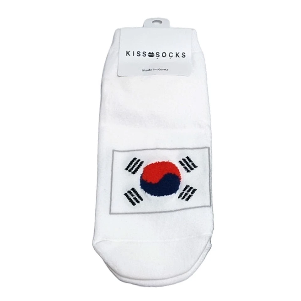 5pairs K-fashion Korean Taegeukgi character junior teenager women ankle socks Foto 2 de 4