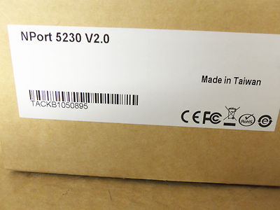 New Moxa NPort 5230 V2.0 Industrial RS-232/422/485 Device Server 