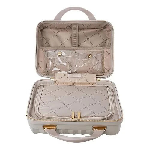 Marcy McKenna 2in1 Essential Milan Hardside Beauty Case White New