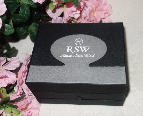 RSW Rama Swiss Watch Women's Classic Beige Leather Watch NEW - Picture 5 of 5