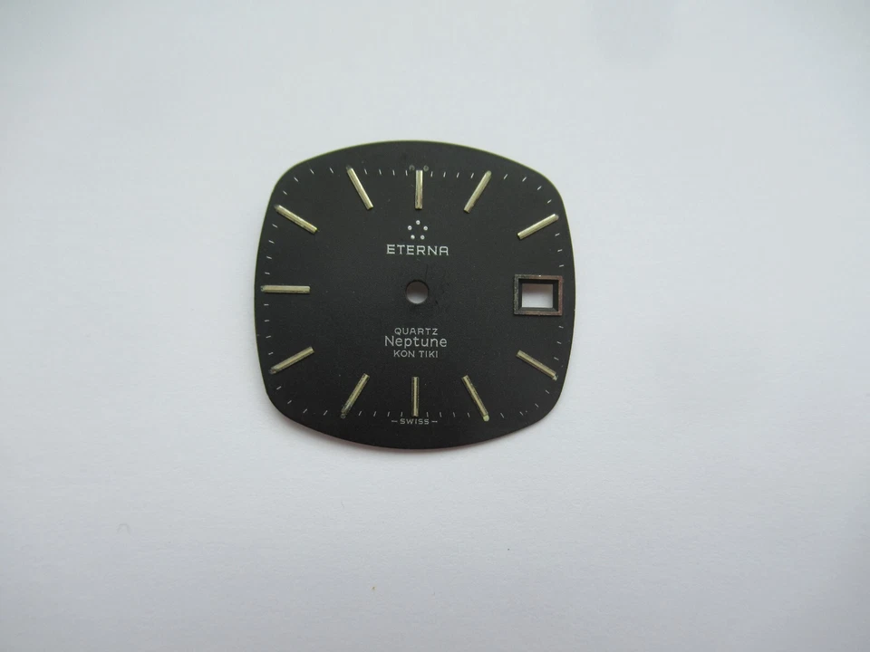 ETERNA NEPTUNE KONTIKI ЧЕРНЫЙ ЦИФЕРБЛАТ ТОЛЬКО ДЛЯ КВАРЦЕВЫХ ЧАСОВ 729 1507 41 ХОРОШЕЕ КАЧЕСТВО - Изображение 3 из 4