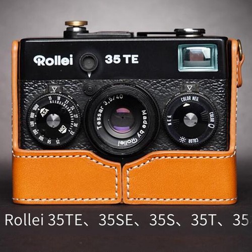 Funda protectora de cuero genuino con media cámara para Rollei 35S 35TE 35SE 35T clásico - Imagen 15 de 16