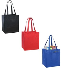 Reusable Shopping Grocery Bags Eco Friendly Non Woven All Purpose Tote 13x15x10