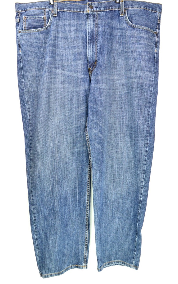 Levi's 550 Men's Size W48 L32 Blue Loose Straight Fit Denim