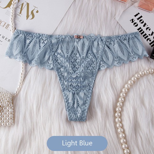 Sexy Tanga de Encaje con Espalda en T de 8 Piezas Mujeres Sexy Transparente Hueca Bragas Tanga - Imagen 16 de 34