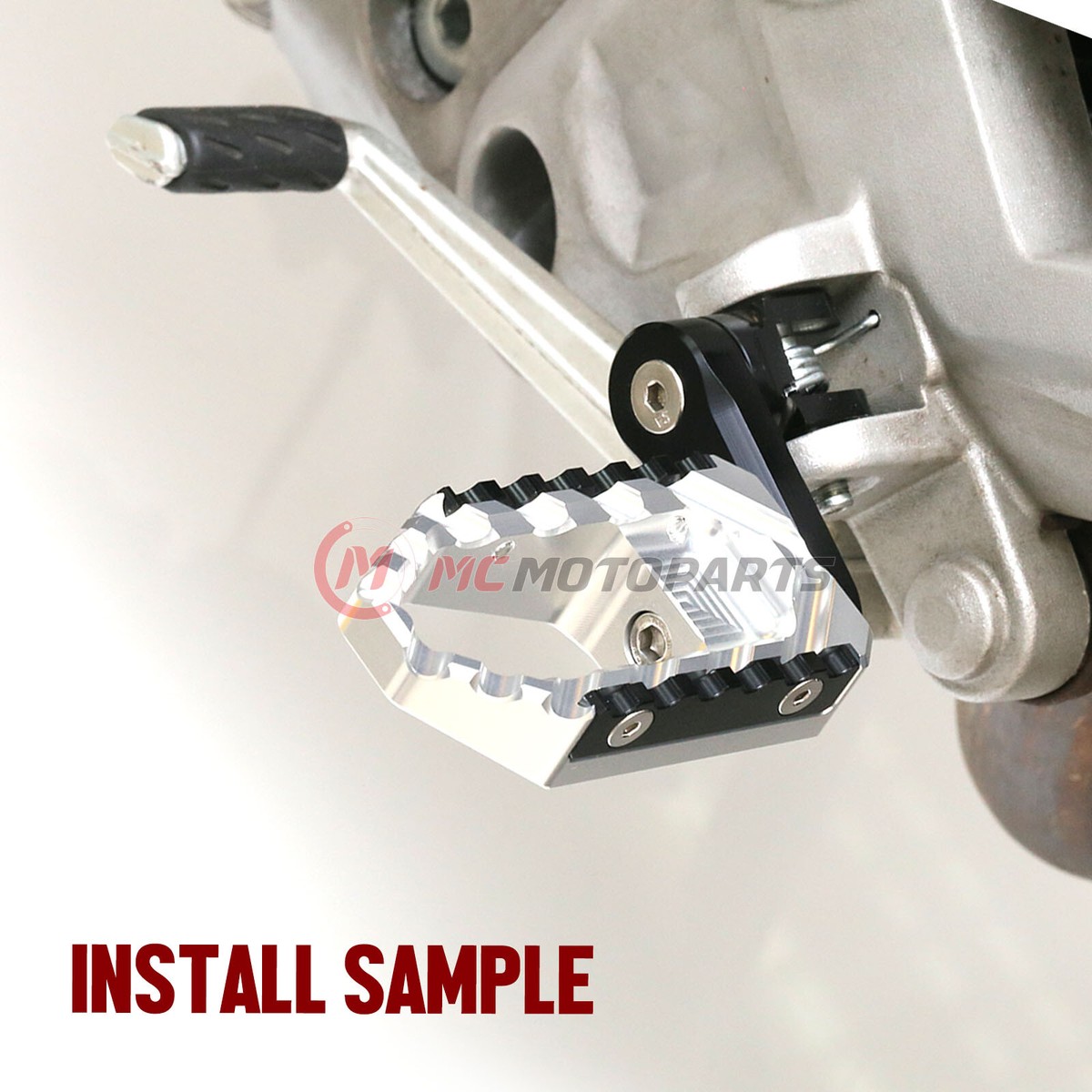 Silver TRC 40mm Adjustable Front Wide Footpegs For MT-10 FZ