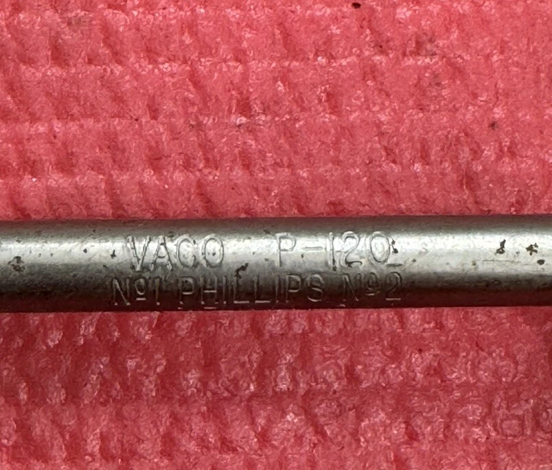 Vaco P-120 Klein Tools #1 and #2 Phillips Offset Screwdriver MADE IN THE USA - Image 3 of 4