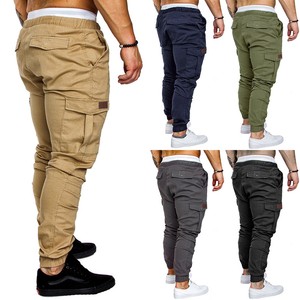 slim cargo work pants