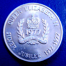 1977 TOKEN MEDAL QUEEN ELIZABETH II SILVER JUBILEE PROVINCE OF ONTARIO