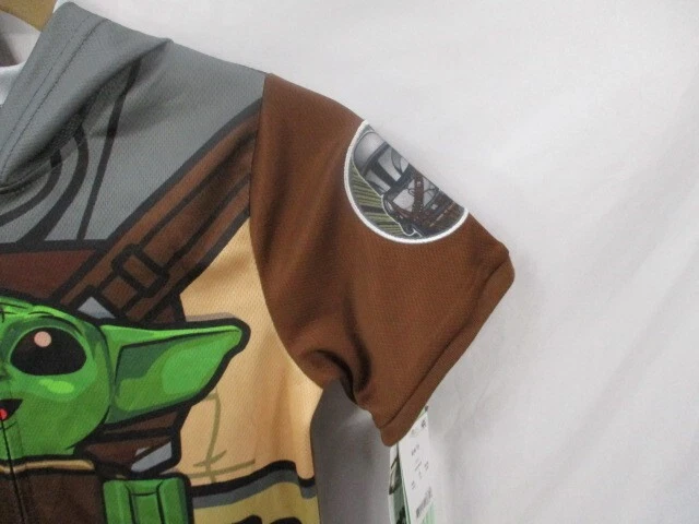 乐高星球大战男孩联盟套装小号 6 7 棕色短袖曼达洛人连帽 — 第 3/4 张图片