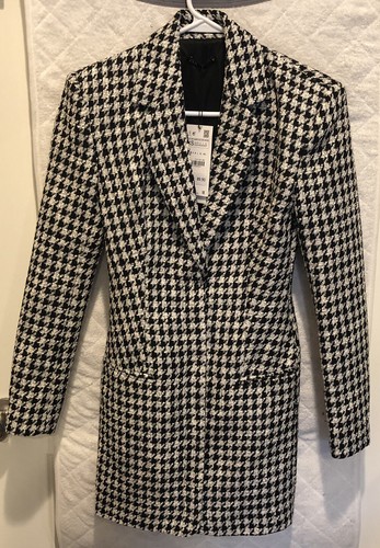 NWT ZARA AW21 STRUCTURED BLAZER DRESS 2144/354 - Picture 11 of 12