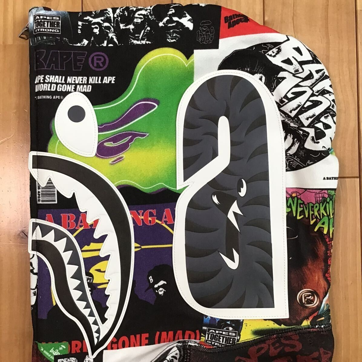 BAPE ALBUM MONOGRAM Shark Full Zip Hoodie A Bathing Ape Size BAPE ALBUM MONOGRAM Shark Full Zip Hoodie A Bathing Ape Size