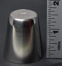 Tiny 1  1/2" Tall Stainless Steel Fused Glass Drape Floral Former Slumper Mold