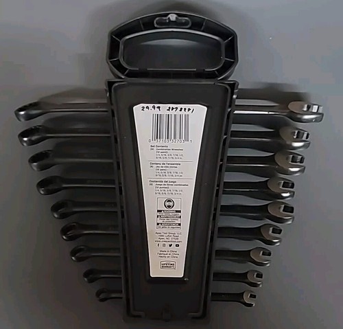Crescent X10 12 Point SAE Combination Wrench Set 9 PC CCWS9BS #031 K6 - Picture 2 of 2