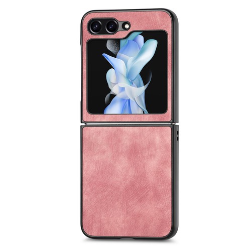 For Samsung Galaxy Z Flip 6 5 Minimalist Retro PU Leather Protective Cover Case - Picture 30 of 78