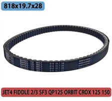 Drive Belt 818x19.7x28 for QP125 ORBIT CROX 125 150 sym JET4 FIDDLE 2/3 SF3