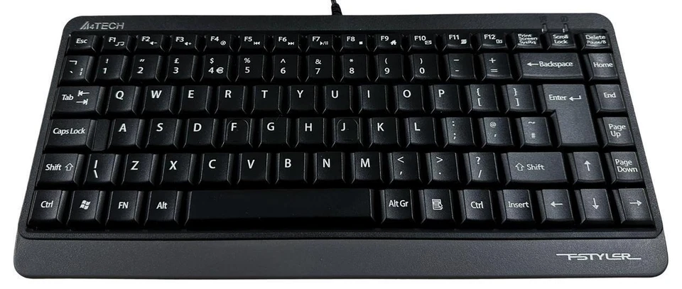 FK11 Compact Wired USB Keyboard, Black - FK11 (GREY) - Image 2 of 4