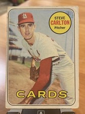1969 Topps #255 Steve Carlton St. Louis Cardinals Baseball Card