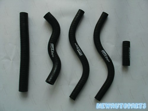 BLACK Silicone Radiator Hose For 1989 89 Honda CR125 CR125R Kits New - Picture 4 of 6