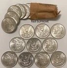 (10) Morgan Dollars 1878-1904 AU-BU Uncirculated From OBW Estate Roll 90% Silver