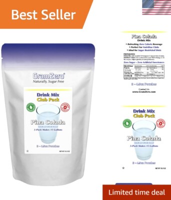 Bulk Pina Colada Drink Mix - Zero Sugar, Low Carb & Perfect for Loaded Teas