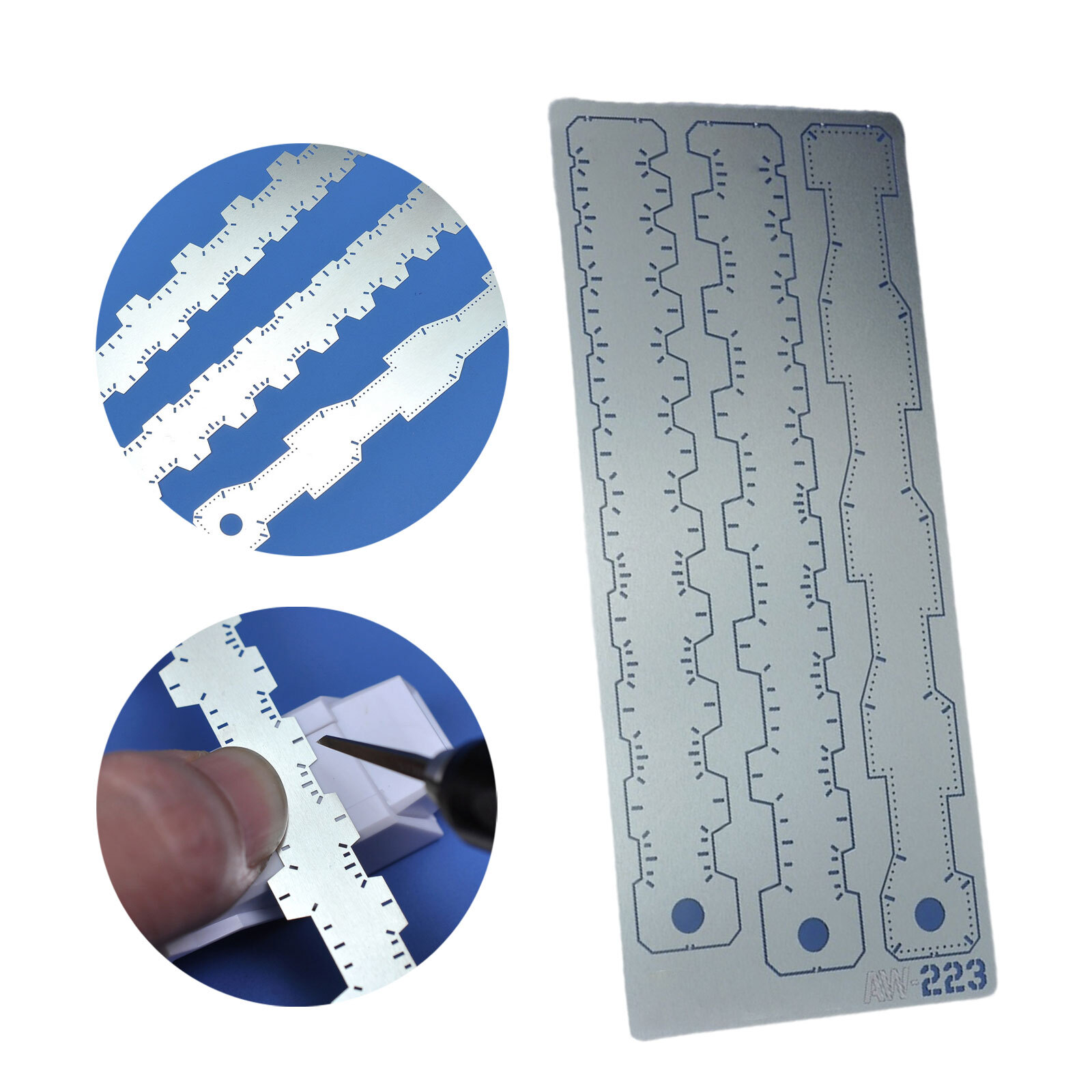 New AW-223 Scribing Templates for Gunpla Etched Sheet Model Tools AccessoryQdZt