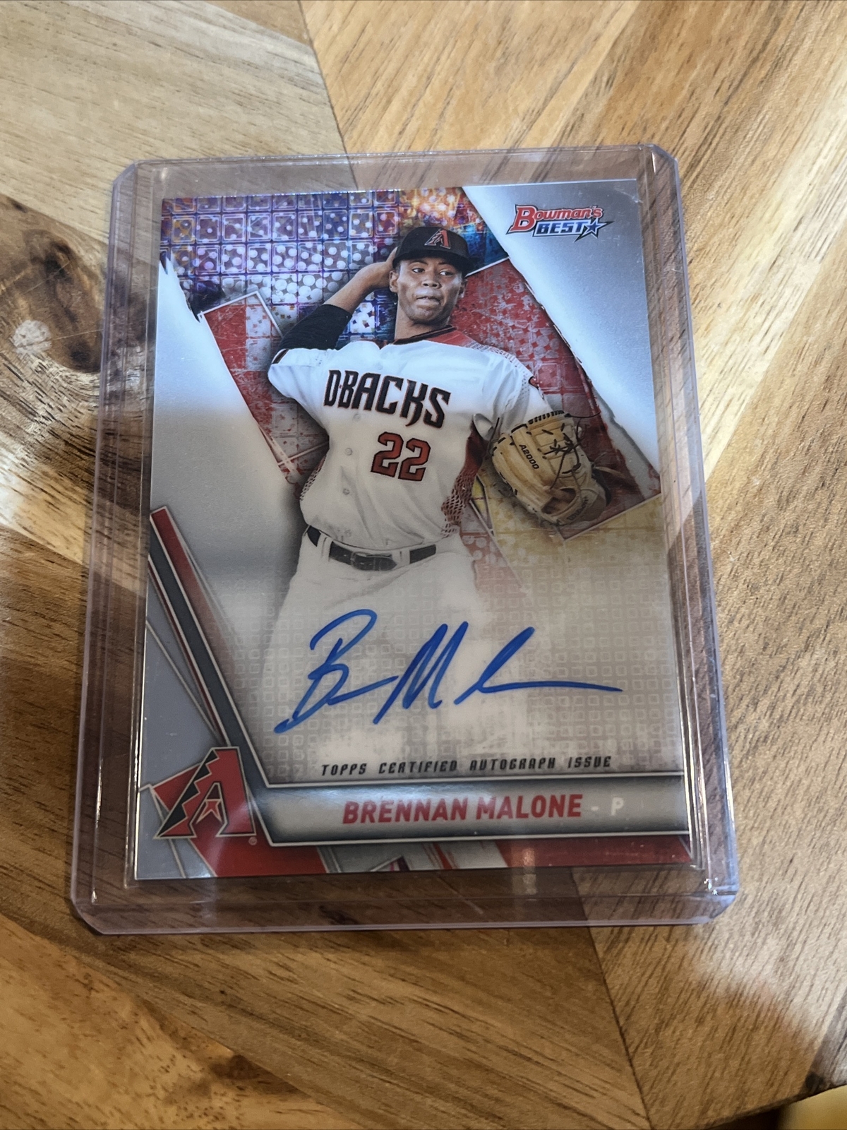 2019 Bowman's Best Best of '19 Autographs #B19BM Brennan Malone Auto Arizona 