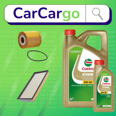 Service Kit for Volvo S40 2.0 T Petrol 1997-2003 Oil Air CASTROL OIL 5W-30 6L