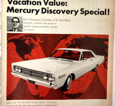 Lincoln Mercury Discovery Special Car Vintage 1966 Ad Magazine Print Ford Auto