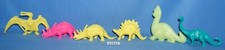 6 assorted Dinosaurs about 1.5"-2" Unbranded