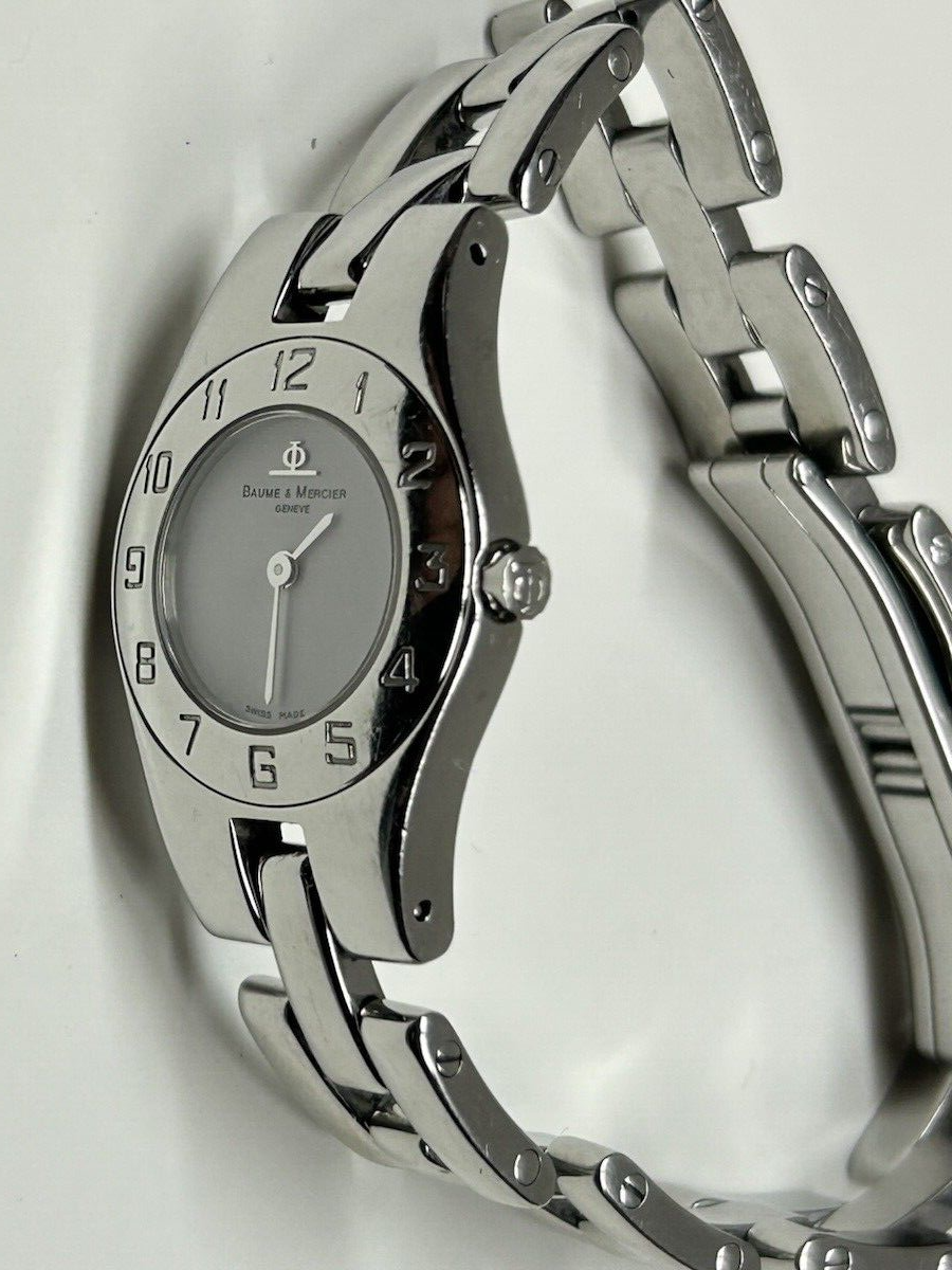 BAUME & MERCIER クォーツ時計　レディースMV045204 Women's Baume Mercier Linea MV045204 Stainless Steel Swiss Quartz