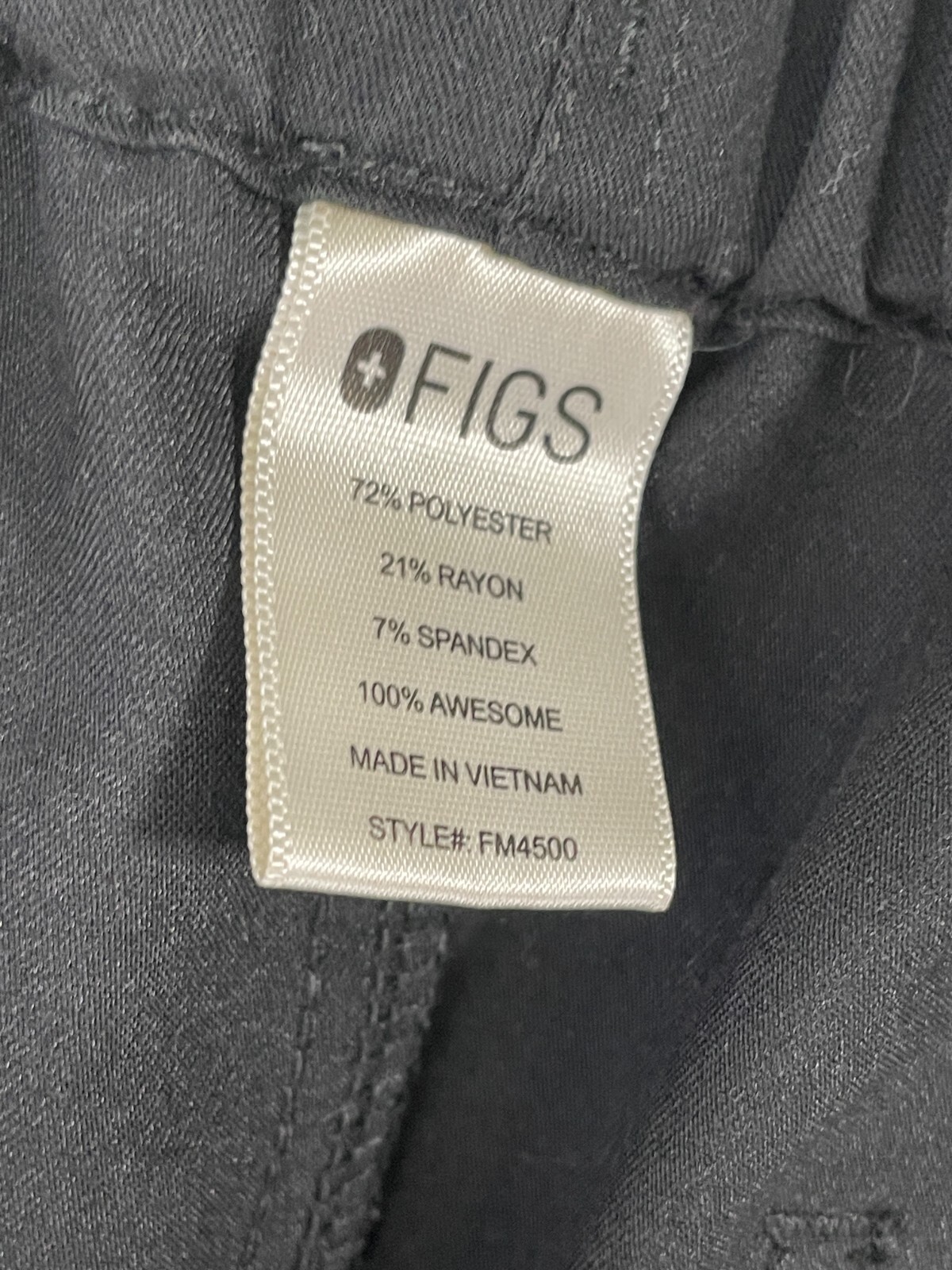 FIGS Pisco Black Basic Medical Drawstring Scrub P… - image 6