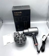 Wavytalk 1875W Ionic Hair Dryer with Diffuser Grey/Pink